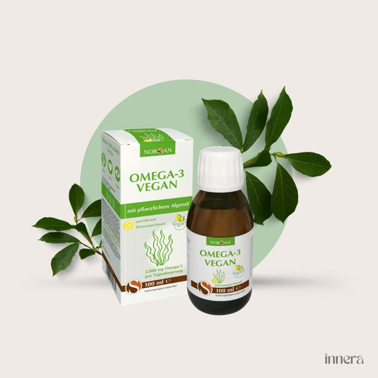 Algenöl Omega-3 (vegan mit Zitrone), 100 ml